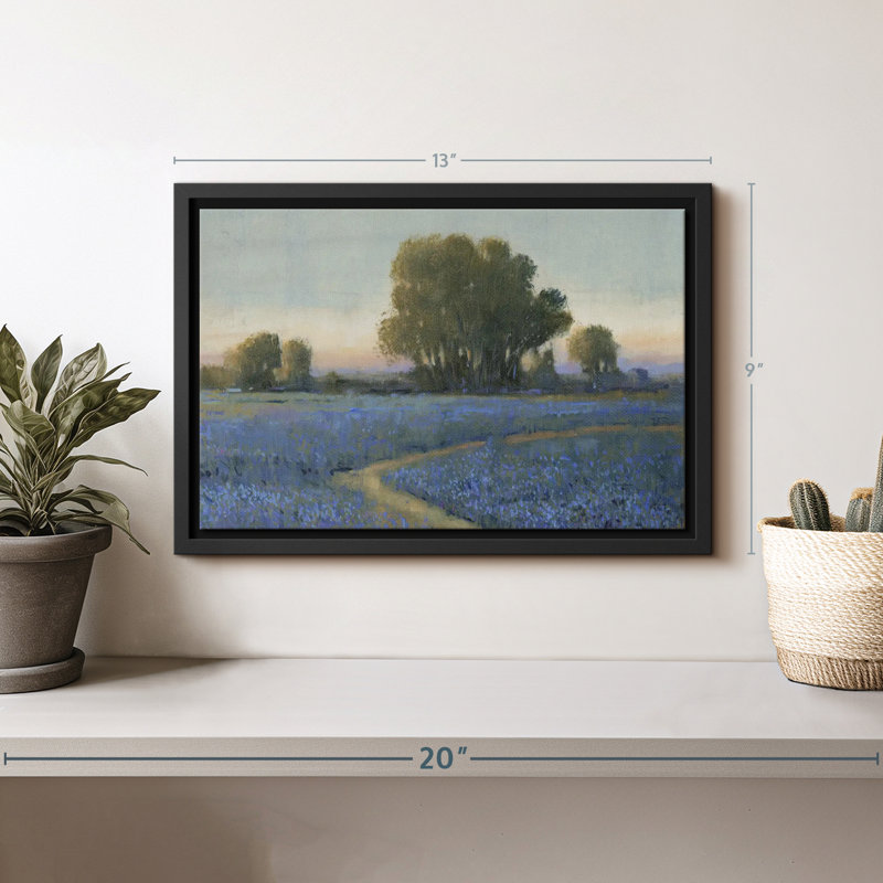 «Blue Bonnet Field I», reproduction sur toile, H 9 po x l 13 po
