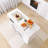 56.3" Rubber Wood Island Countertop Kitchen Cart With Power Outlets And LED Lights-1293894625