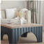 Table basse rustique carrée - Style campagne moderne