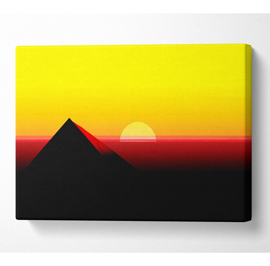 Pyramid Sunset - Kunstdrucke auf Leinwand