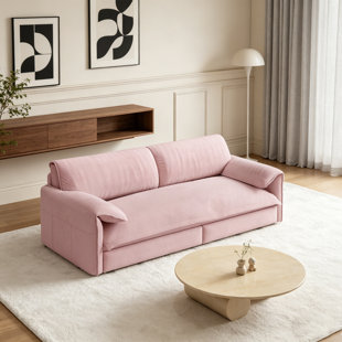 66" Queen Size Pull Out Sofa Bed, 3-in-1 Convertible Velvet Sleeper Loveseat with Side Storage, Multi-Functional Couch for Living Room