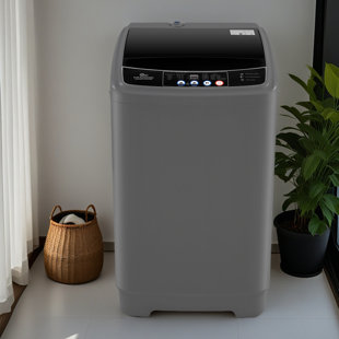 Portable Washing Machine, 17.8Lbs Capacity Full-Automatic Portable Washer, 2.4Cu.Ft Washer And Dryer Combo With Drain Pump, LED Display, 10 Programs & 8 Water Levels For Apartment Dorm RV