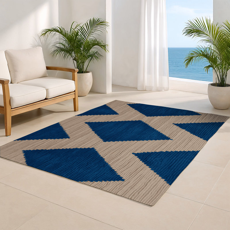 Tapis d'intérieur et d'extérieur à carreaux vert