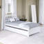 Lit plateforme avec tiroirs en bois-372778243