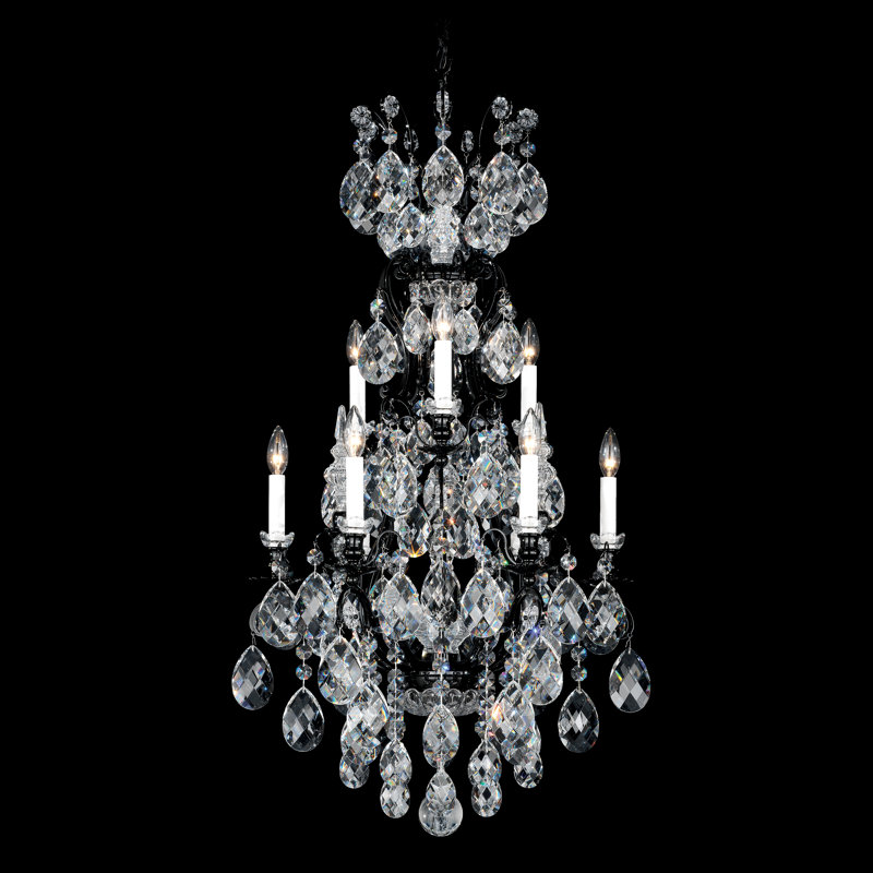 Renaissance 10 - Light Crystal Chandelier, Heritage Clear, French Gold
