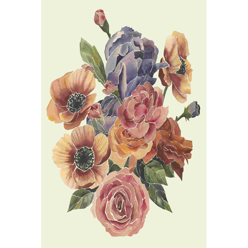 Vitrail Posy I, H 18 po x l 12 po