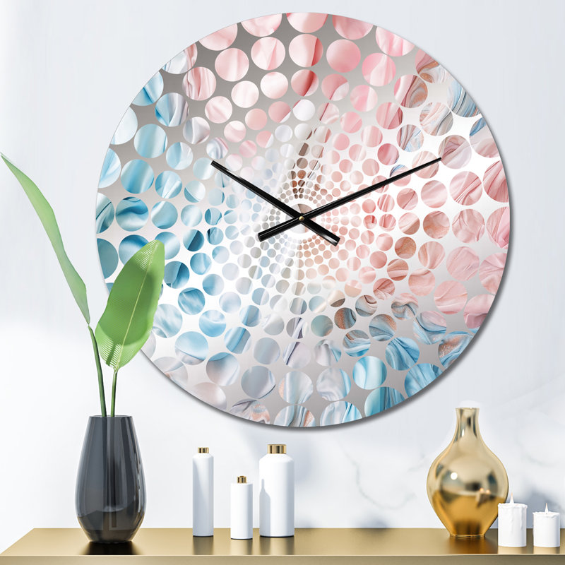Sivanus - Abstract Marble Wall Clock, Medium