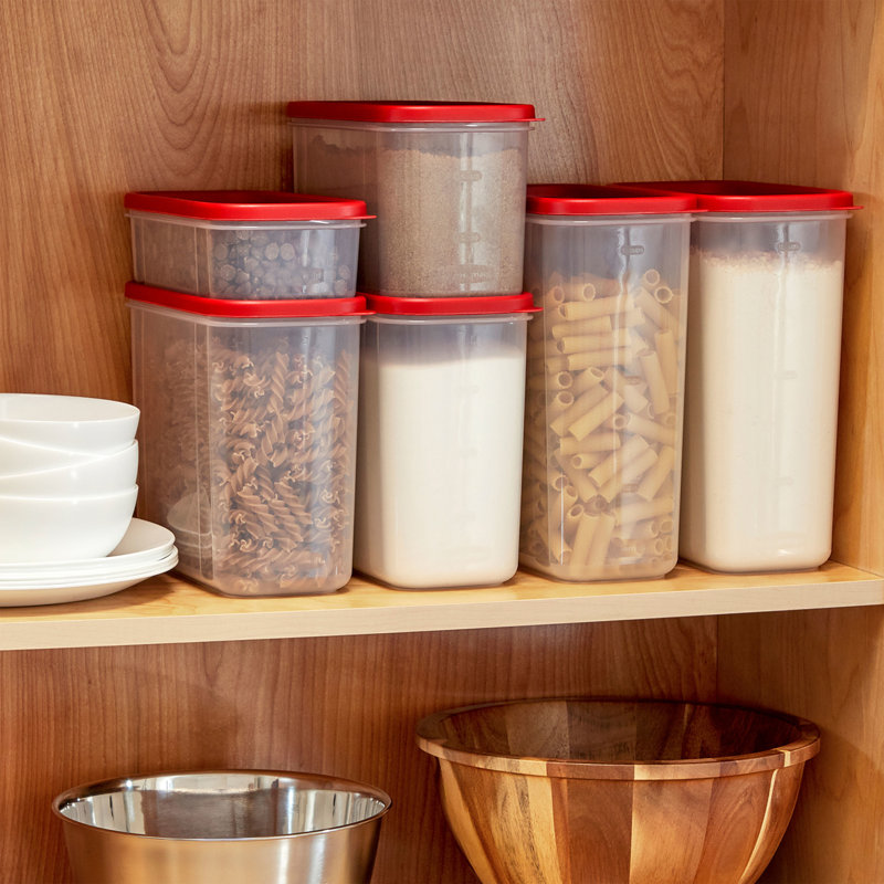 Rubbermaid Modular Canister Set, Red