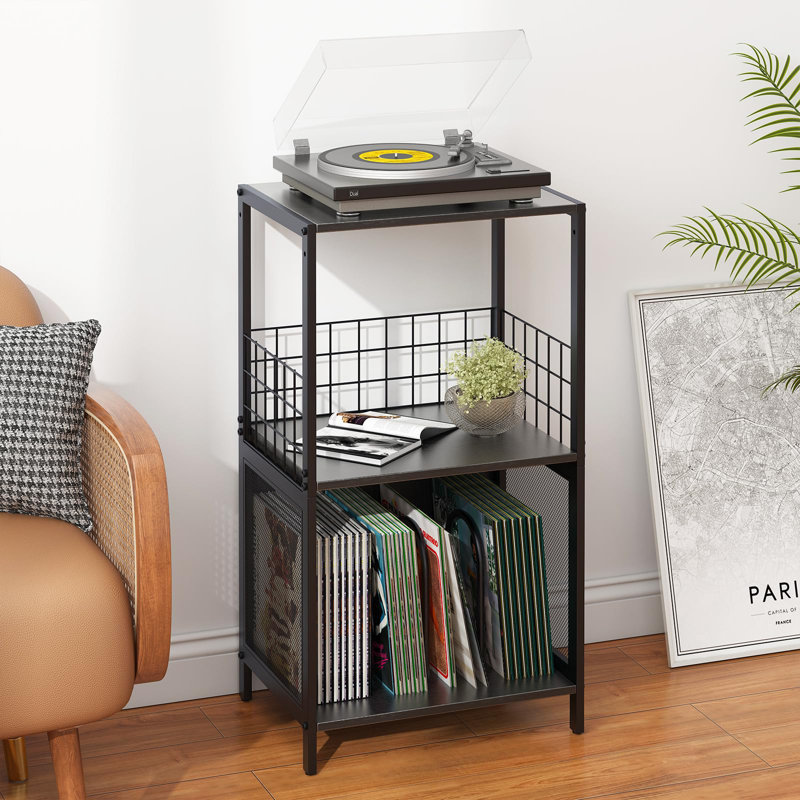 Manufactured Wood,Metal 72.5cm H Media Shelves