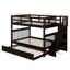 Lit superposé double au-dessus de double avec lit gigogne simple Stairway-613349110
