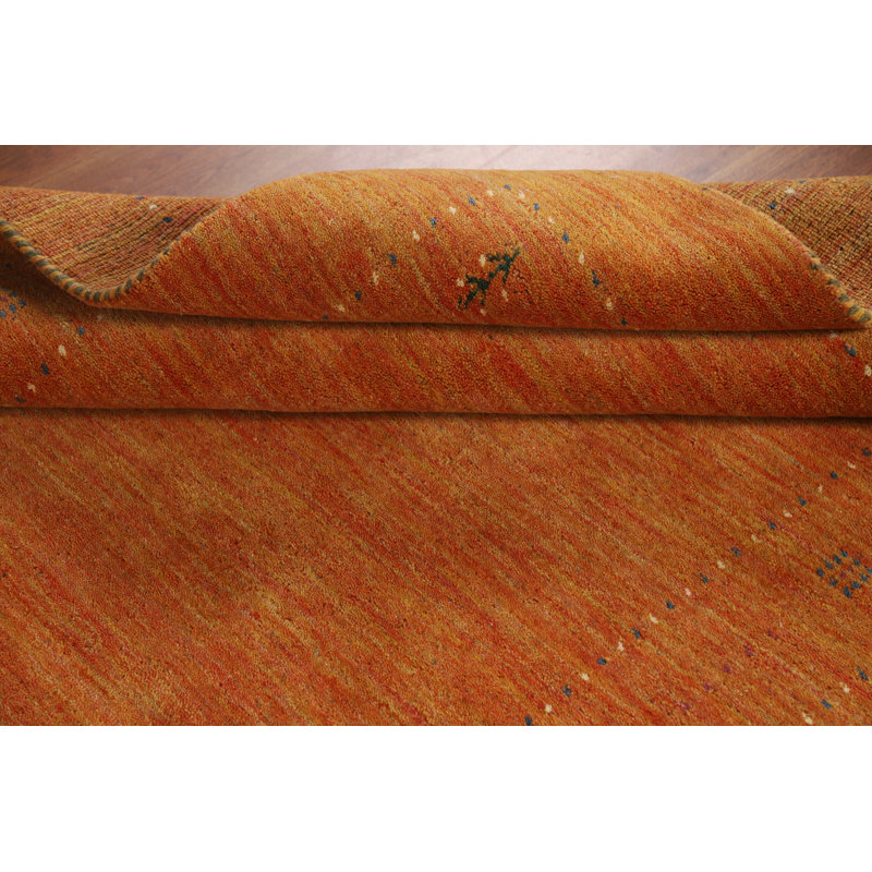 Tapis orange orange Gabbeh