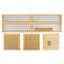 360° Rotating Bookcase Acrylic side panel Freestanding Spinning Bookshelf Storage Rack Home Office