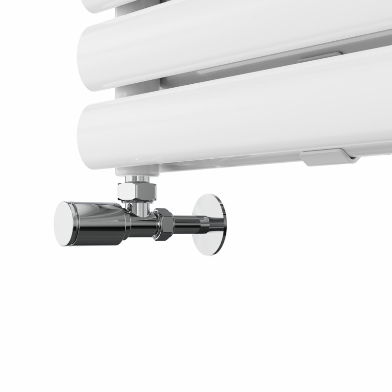 Brunella Oval Panel Radiators, White, 59cm H x 160cm W x 7.8cm D