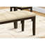 Banc, 44 po rectangulaire, salle à manger, vestibule, cuisine, couloir, rembourré, bois, tissu, bois massif, transitionnel