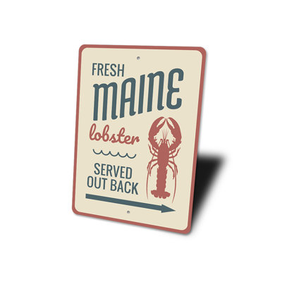Fresh Maine Lobster Aluminum Sign
