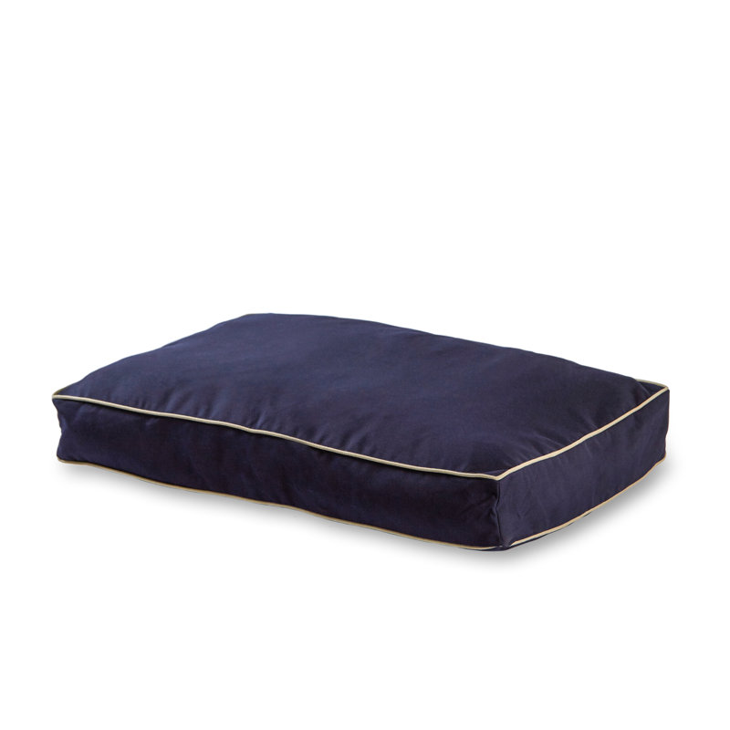 Lit pour chien intérieur / extérieur Jann, Grand (l 48 po x P 36 po x H 6 po), Bleu marine
