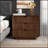 Walnut Nightstand 3-Drawer