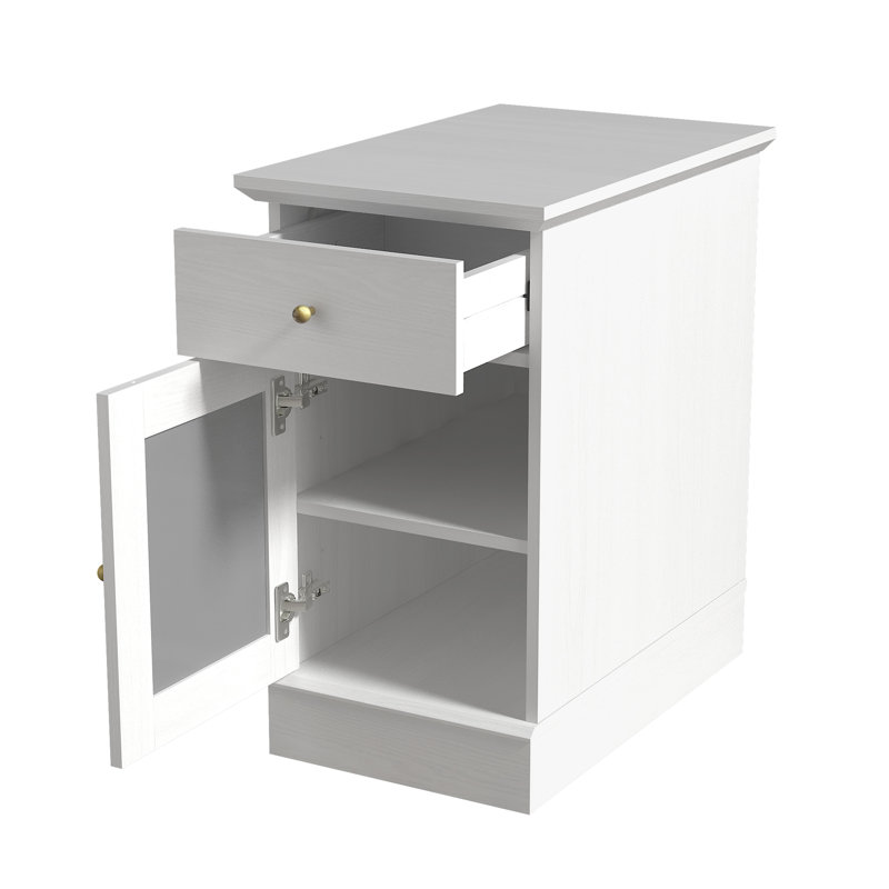  Table de bout Korbin, Perle chêne blanc
