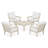 Vineyard 5-Piece Deep Seating Conversation Set-68603159-68603160