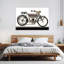 «1908 Terrot Motorcy Classic Abstract Landscape Nature», art mural-1164600885