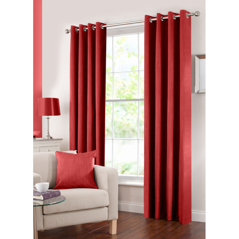 Ensemble de 2 rideaux occultants Solar Max, Rouge