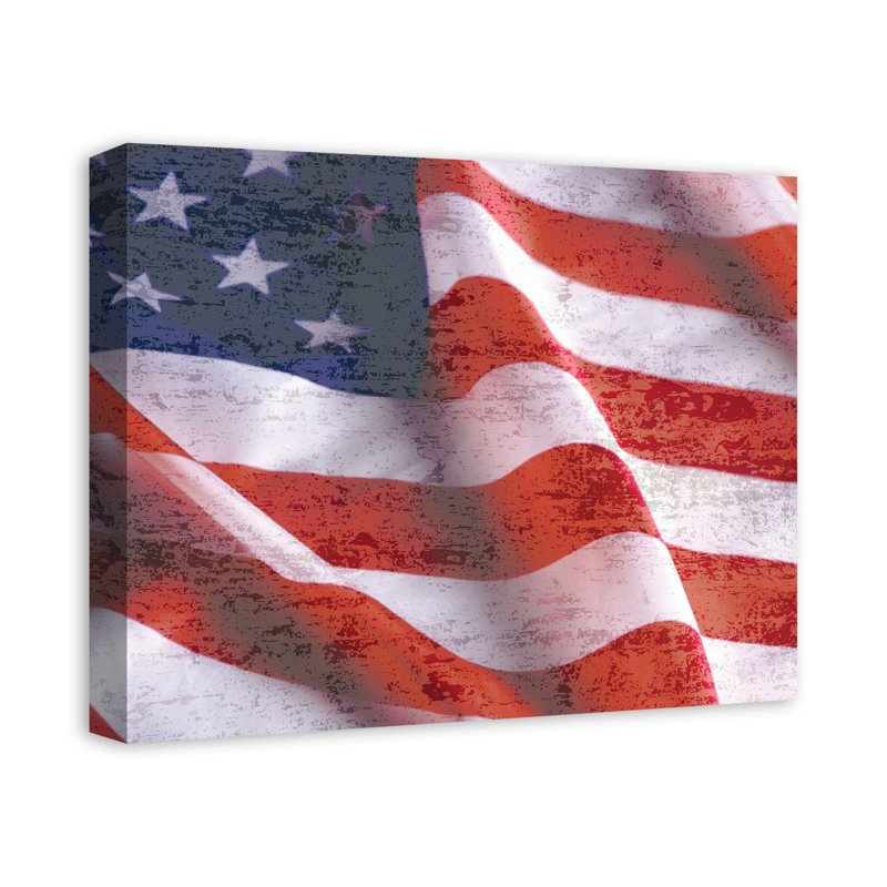« american flag », reproduction d’impression sur toile tendue