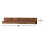Tablette flottante de 4 po 