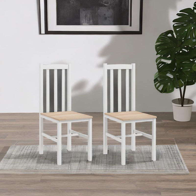 Chaise Haubert Gajate, Blanc / naturel