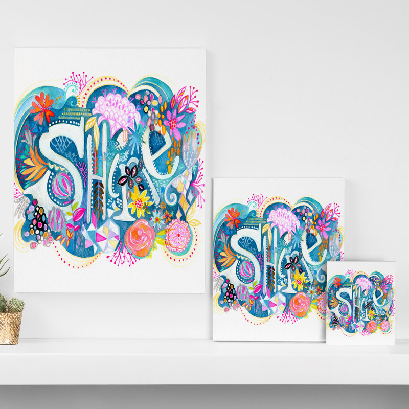 «Shine» par Stephanie Corfee - impression sur toile, H 20 po x l 16 po x P 1,5 po