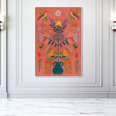 Sensing Plant par Oliver Gal - cadre flottant, impression sur toile
