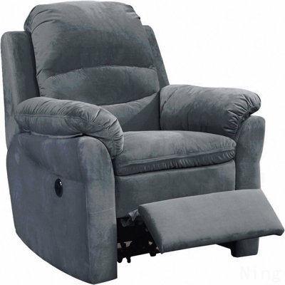Contemporary Fabric Electric Recliner Chair - Living Room Furniture Collection