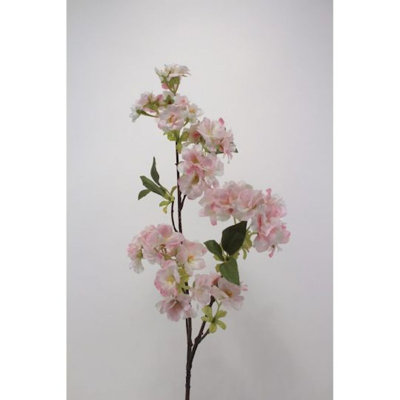 Fleurs de cerisier crème et roses