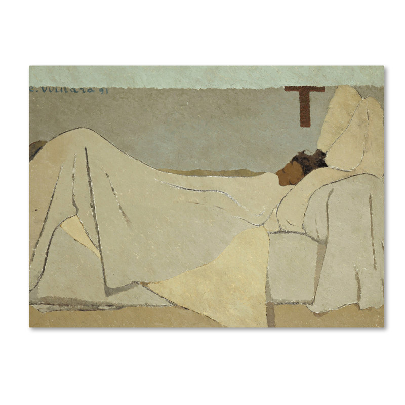 «In Bed», reproduction sur toile tendue, H 14 po x l 19 po