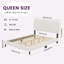 Structure de lit tapissier en bois massif QUEEN-Boucle-81154863-81154861