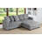 4-Piece Upholstered Modern Modular Sofa-1018353870