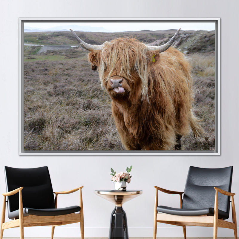 Print on Canvas, Framed Print without Mat, 50 cm H x 70 cm W, White