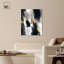 Art abstrait moderne noir et blanc, "perdu entre toile" par Art Remedy-104313693-104313697