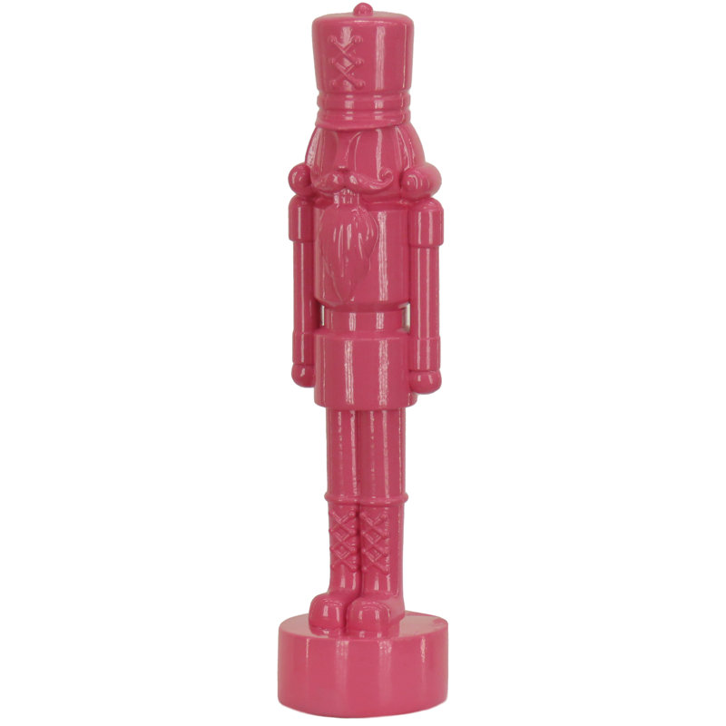 Décoration de Noël casse-noisette, Rose, H 24 po x l 5,3 po x P 6,3 po