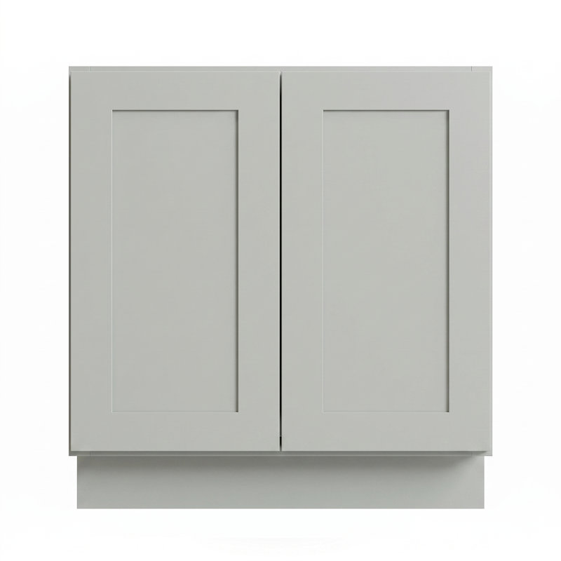 Meuble bas de cuisine de style Shaker moderne, structure en bouleau massif et caisson en contreplaqué, glissières et charnières à fermeture amortie, dimensions modulaires pour une configuration personnalisée (12" à 36")