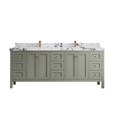 84 po Nashville X P 22 po De salle de bain double en albâtre
