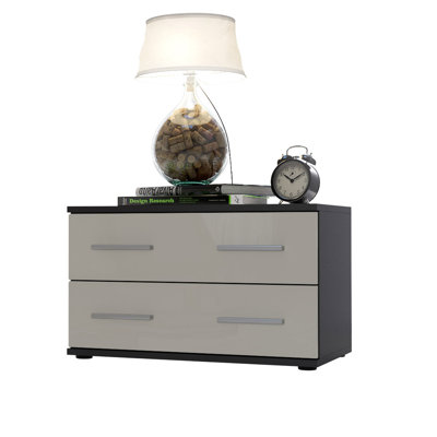 Janney 59.99cm W Wood Bedside Table
