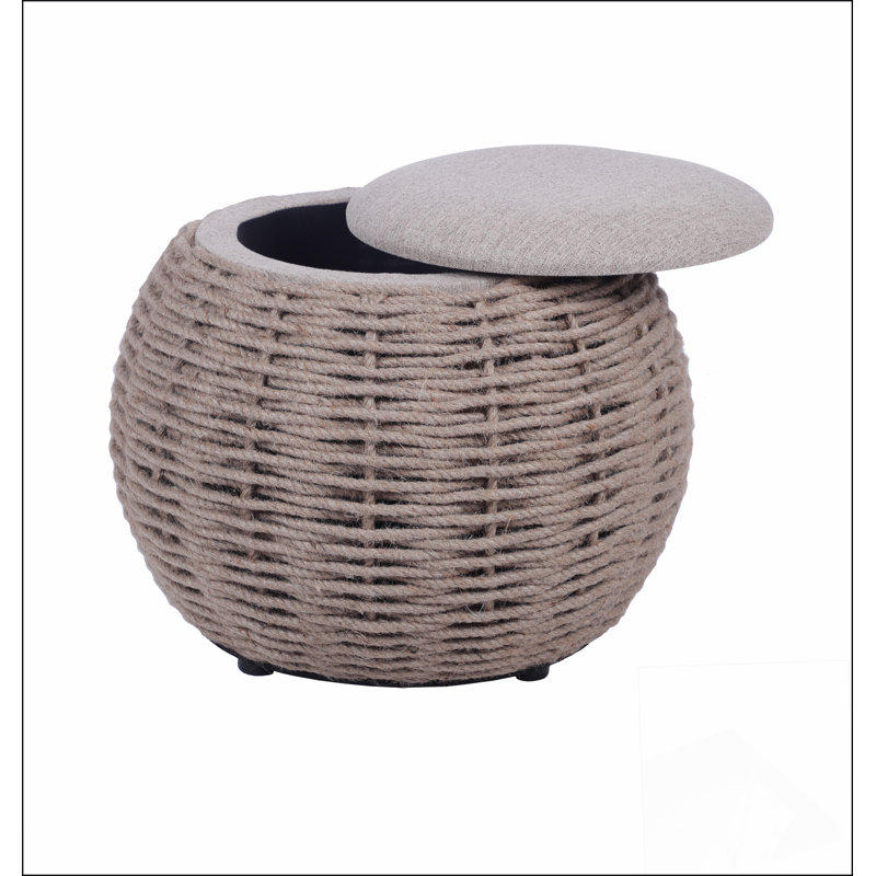Woven Ottoman Comfortable choice, multiple functions, classic design, and cozy corners with Storage,