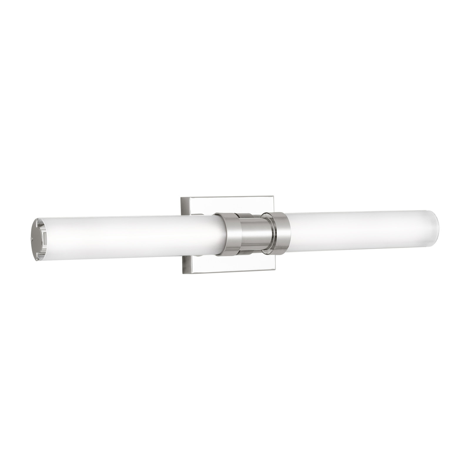 Kelan Single Frosted Dimmable LED Vanity Light, Chrome, 20W, 37.75"H x 4.75"W x 4.5"D