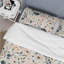 Ensemble de housse de couette floral noir et rose-109174168