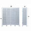 Sycamore wood 4 Panel Screen Folding Louvered Room Divider-155708801