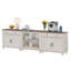 Buffet Corretta avec 2 tiroirs, 2 portes en verre et 4 portes en bois-591799954