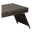 Table portable pliante en osier, brun