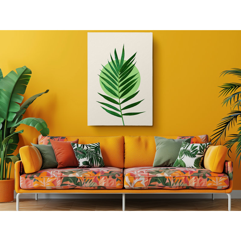 Modern Minimalist Tropical Painting Fine Art Canvas Print