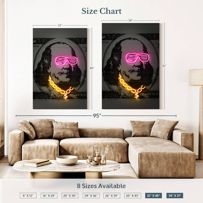 Kerner Franklin, 51" H x 34" W