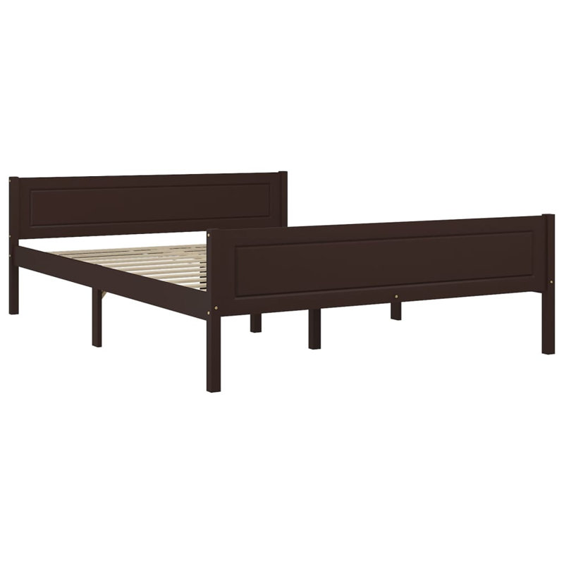 Graci Bed, European Double (140 x 200cm), brown